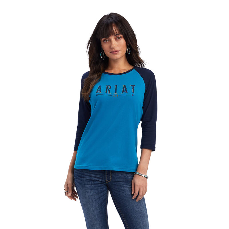 Ariat Hemden Damen - Real Arrow Classic Fit Blau ( YIFSD-2389 )